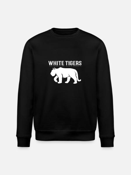 White Tiger - Stanley/Stella ROLLER Unisex Organic Sweatshirt - black