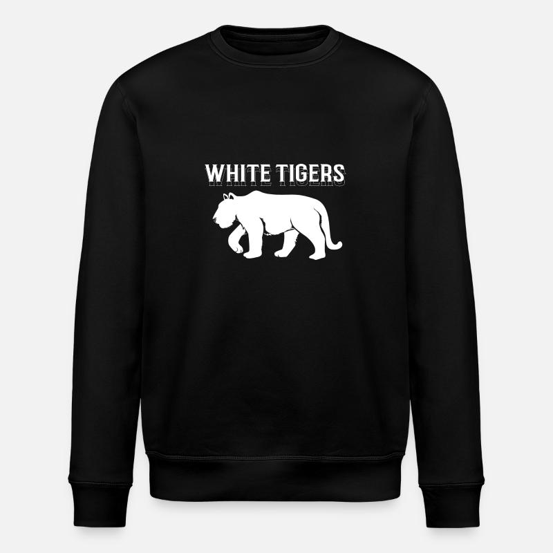 Tigre blanc - Sweat bio ROLLER Stanley/Stella Unisexe - noir