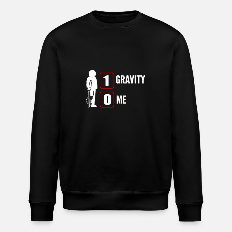 Gebrochenes Bein - Stanley/Stella Unisex Bio-Sweatshirt ROLLER - Schwarz