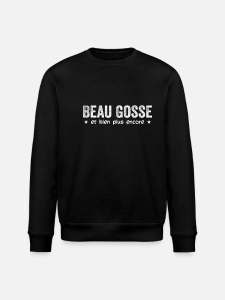 Humor Man Handsome - Stanley/Stella ROLLER Unisex Organic Sweatshirt - black