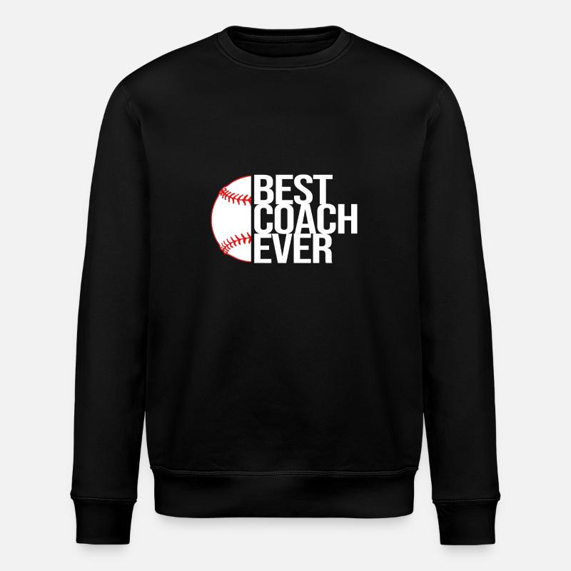 Baseball Coach - Stanley/Stella ROLLER Unisex Organic Sweatshirt - black