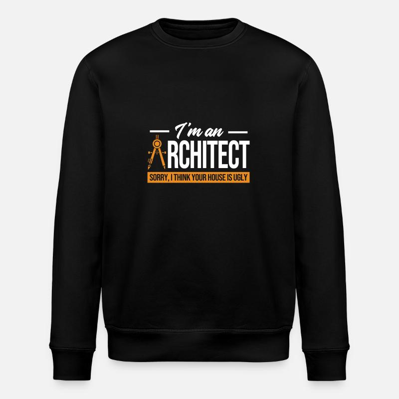 architect - Stanley/Stella ROLLER Unisex Organic Sweatshirt - black