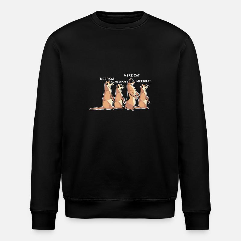 Meerkat - Stanley/Stella ROLLER Unisex Organic Sweatshirt - black