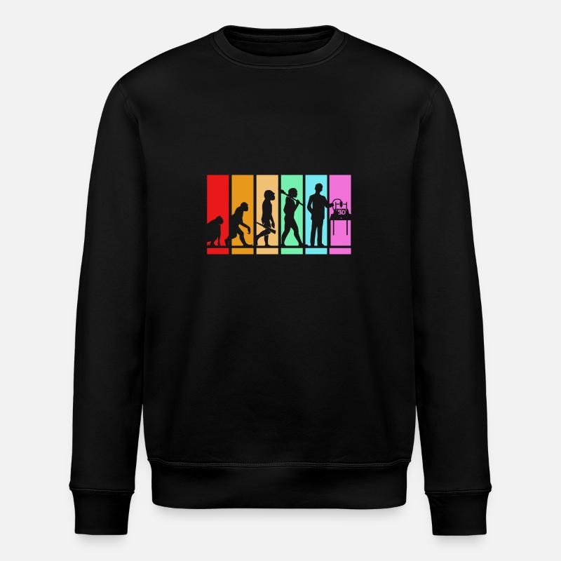 3D Druck - Stanley/Stella Unisex Bio-Sweatshirt ROLLER - Schwarz