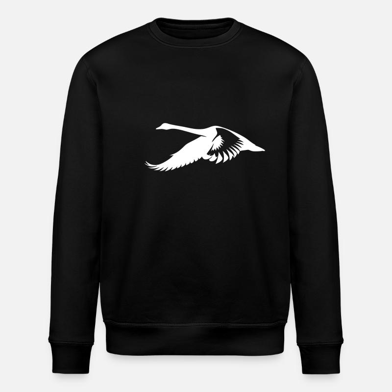 Flying Swan - Stanley/Stella ROLLER Unisex Organic Sweatshirt - black