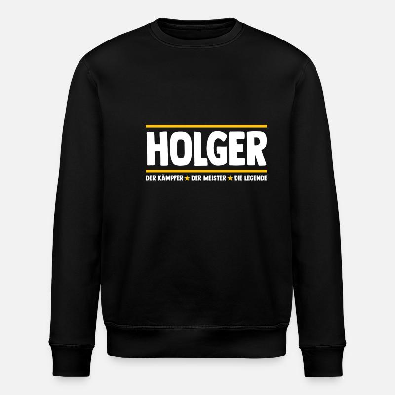 Holger - Stanley/Stella Unisex Bio-Sweatshirt ROLLER - Schwarz