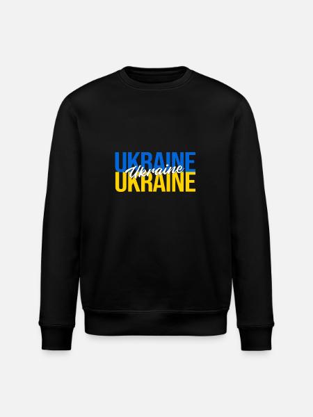 Ukraine - Stanley/Stella ROLLER Unisex Organic Sweatshirt - black