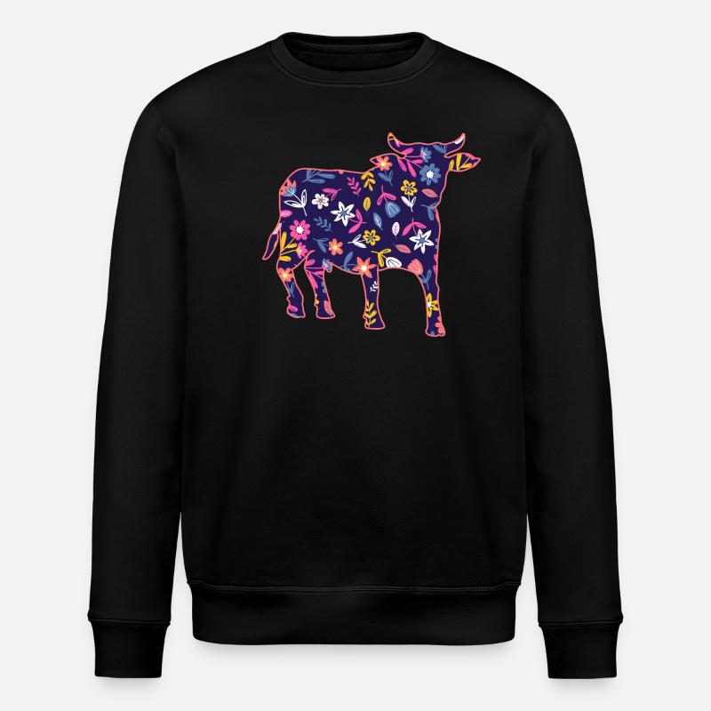 Bovins de buffle Bœufs - Sweat bio ROLLER Stanley/Stella Unisexe - noir