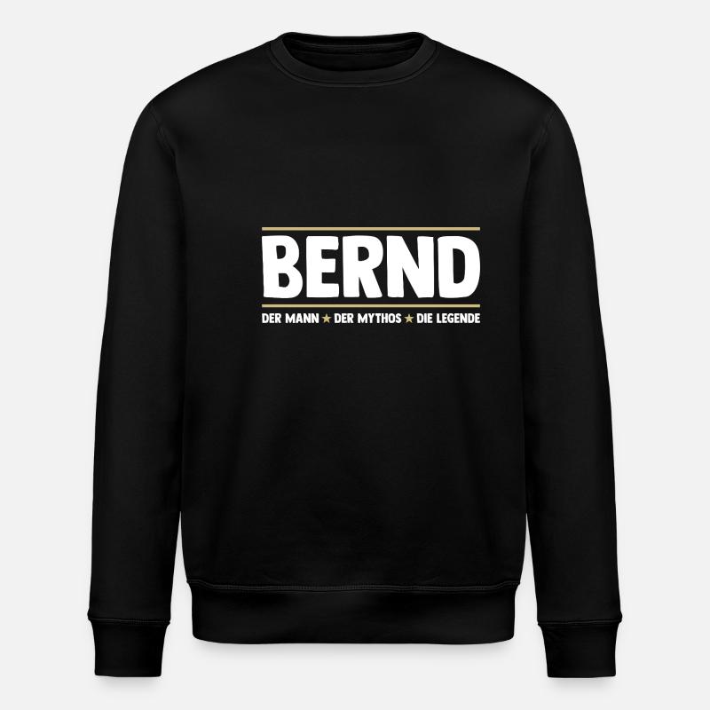 Bernd - Sweat bio ROLLER Stanley/Stella Unisexe - noir