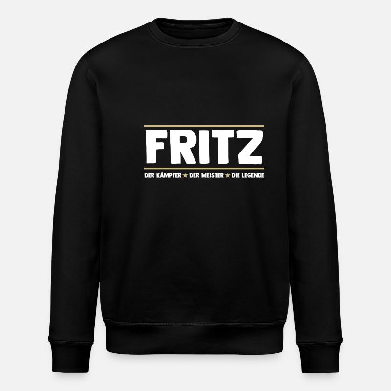 Fritz - Stanley/Stella ROLLER Unisex Organic Sweatshirt - black