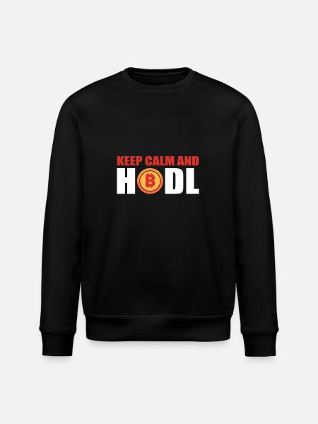Bitcoin Hodl - Stanley/Stella ROLLER Unisex Organic Sweatshirt - black