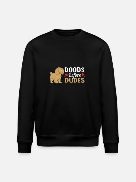 Goldendoodle - Stanley/Stella ROLLER Unisex Organic Sweatshirt - black