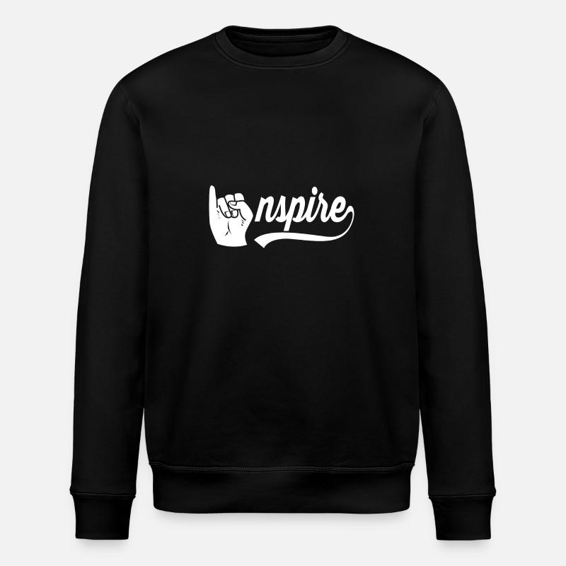 Langue des signes ASL sourd - Sweat bio ROLLER Stanley/Stella Unisexe - noir
