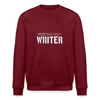Author - Stanley/Stella ROLLER Unisex Organic Sweatshirt - burgundy - Front - Nik (191cm)