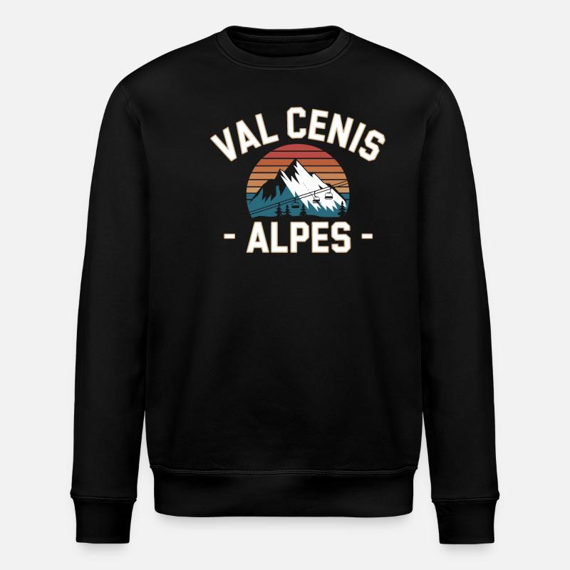 Val Cenis - Alpes - Sweat bio ROLLER Stanley/Stella Unisexe - noir