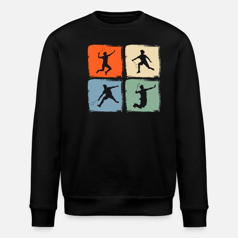 Federball Badminton - Stanley/Stella Unisex Bio-Sweatshirt ROLLER - Schwarz