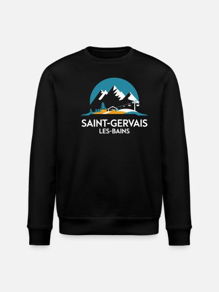 Saint-Gervais-les-Bains - Alpes - Sweat bio ROLLER Stanley/Stella Unisexe - noir
