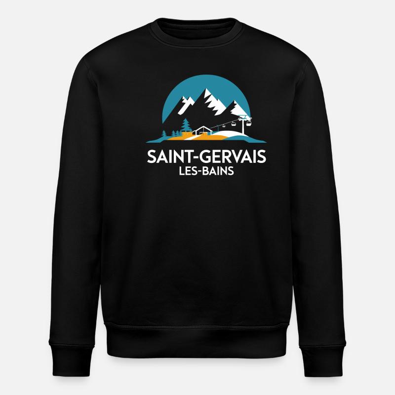 Saint-Gervais-les-Bains - Alpes - Sweat bio ROLLER Stanley/Stella Unisexe - noir