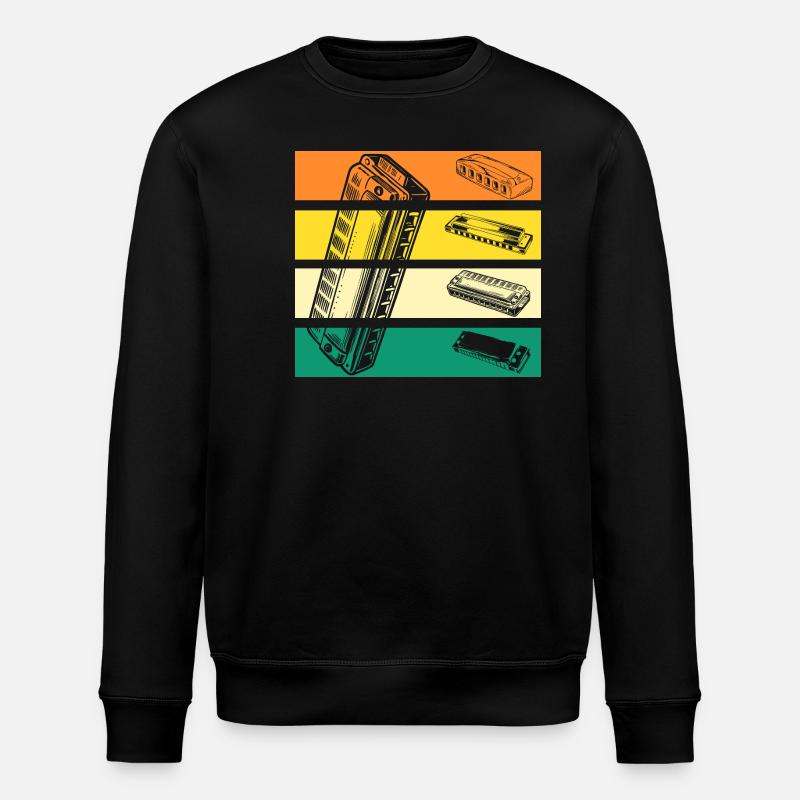 Harmonica Harmonica - Stanley/Stella ROLLER Unisex Organic Sweatshirt - black
