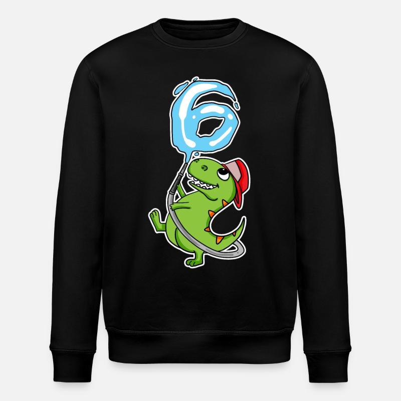 6e anniversaire dinosaure - Sweat bio ROLLER Stanley/Stella Unisexe - noir