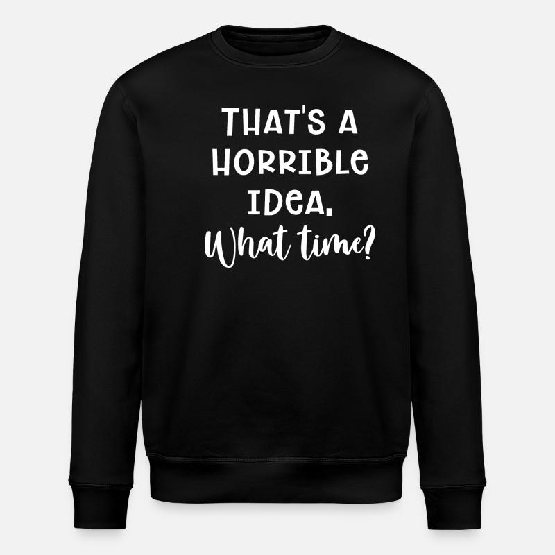 Idée horrible - Sweat bio ROLLER Stanley/Stella Unisexe - noir