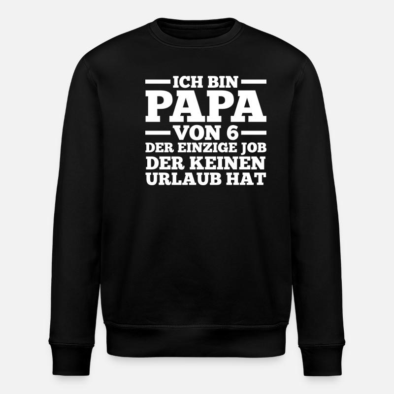 Père de 6 enfants - Sweat bio ROLLER Stanley/Stella Unisexe - noir