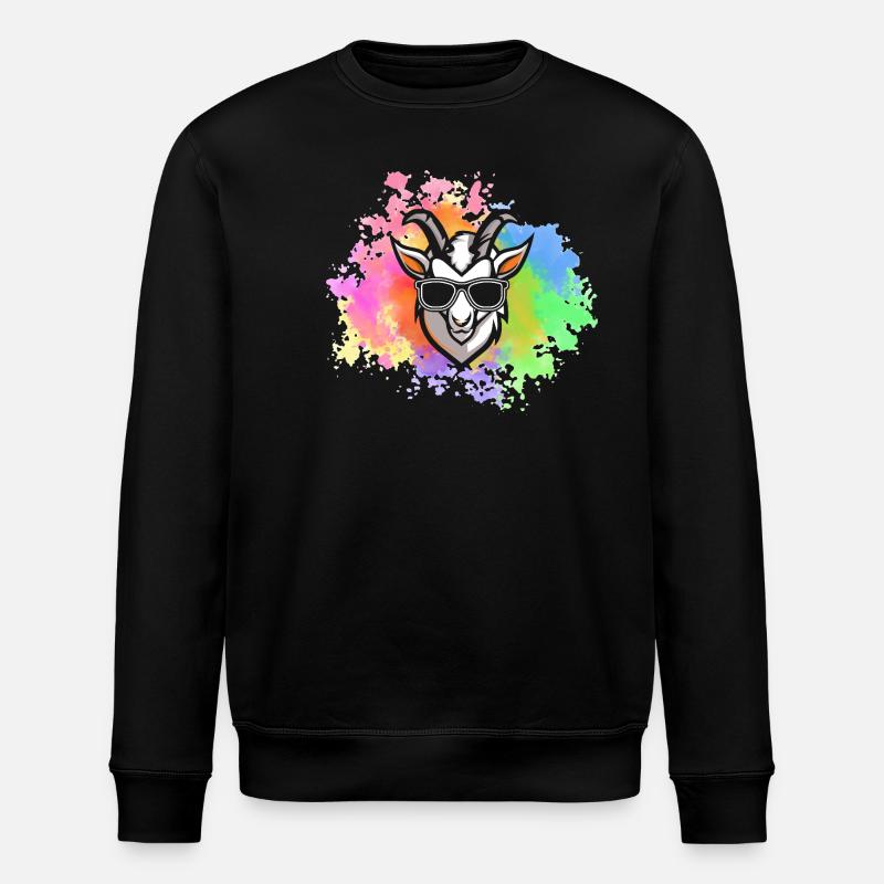 Chèvres - Sweat bio ROLLER Stanley/Stella Unisexe - noir