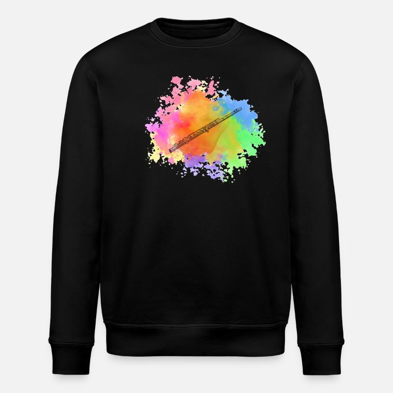 Flute player - Stanley/Stella ROLLER Unisex Organic Sweatshirt - black