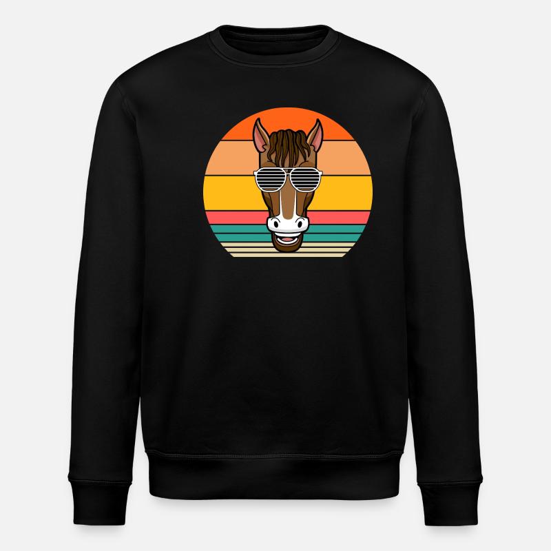 Monter à cheval - Sweat bio ROLLER Stanley/Stella Unisexe - noir