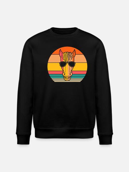 Monter à cheval - Sweat bio ROLLER Stanley/Stella Unisexe - noir