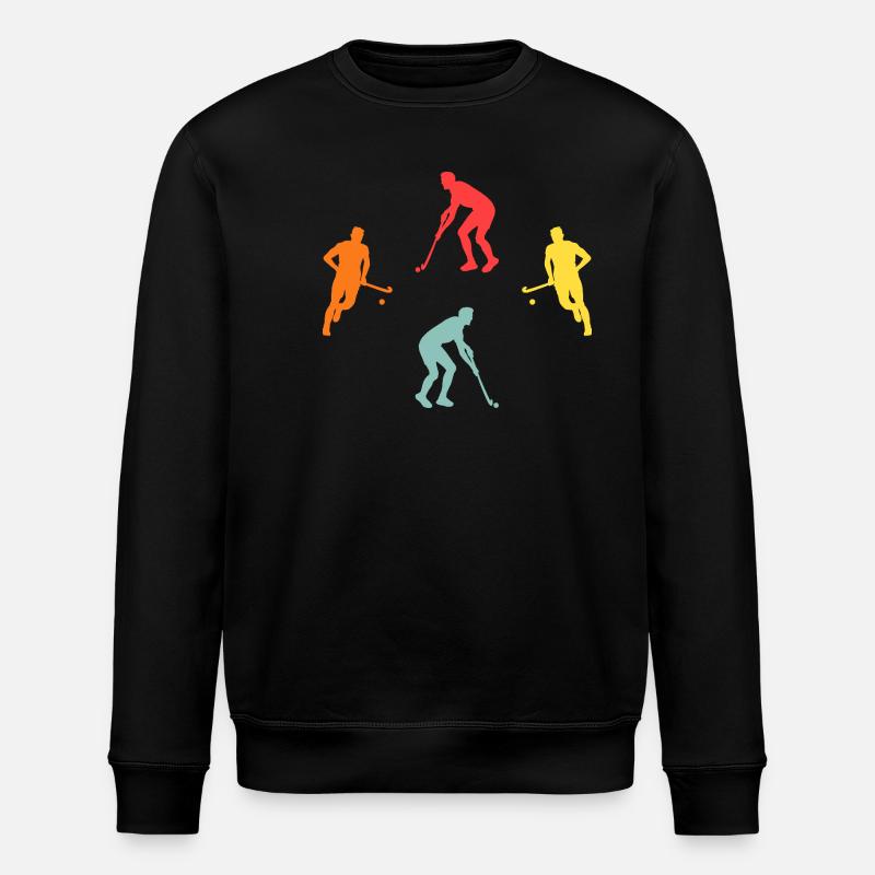 Feldhockeyspieler Evolution Feldhockey - Stanley/Stella Unisex Bio-Sweatshirt ROLLER - Schwarz