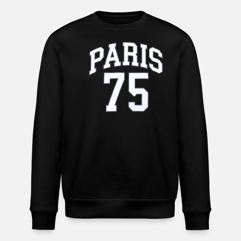 Paris 75 - Sweat bio ROLLER Stanley/Stella Unisexe - noir