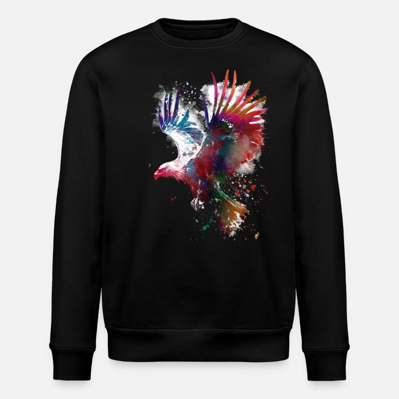Vogeladler - Stanley/Stella Unisex Bio-Sweatshirt ROLLER - Schwarz