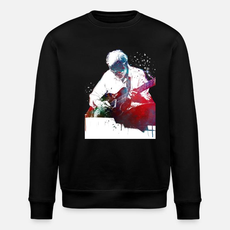 Art musical de guitariste - Sweat bio ROLLER Stanley/Stella Unisexe - noir