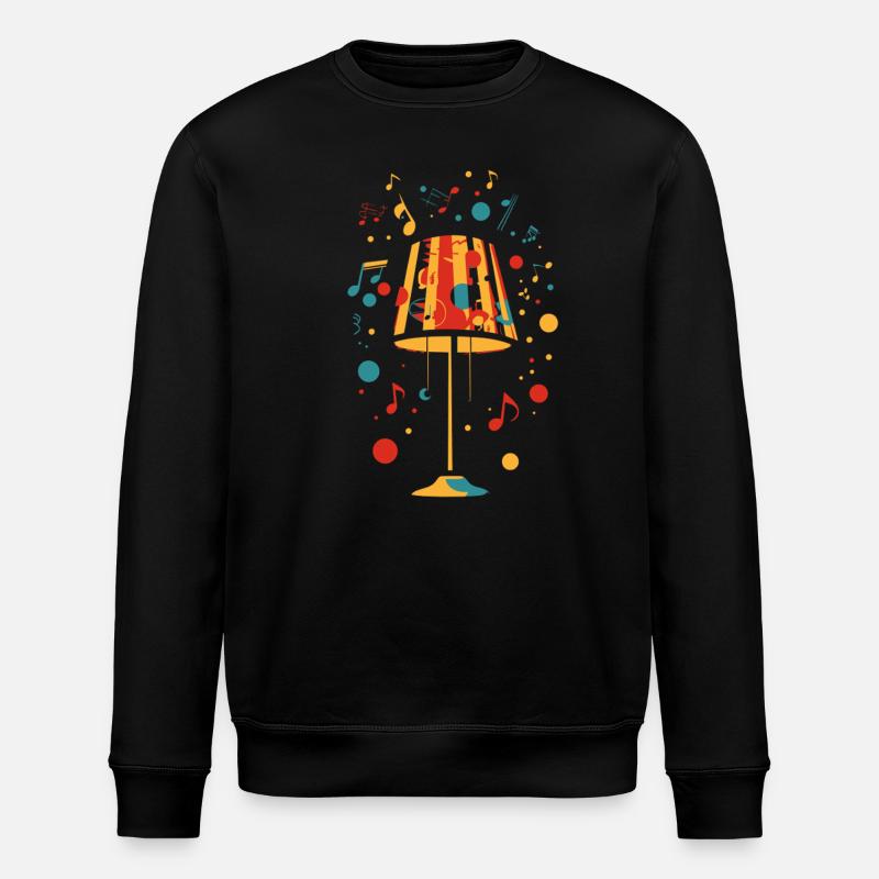 Lamp 70s Music Party - Stanley/Stella ROLLER Unisex Organic Sweatshirt - black