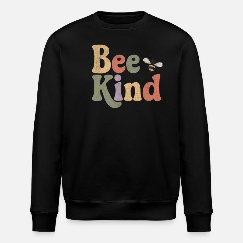 Bee Kind - Stanley/Stella Unisex Bio-Sweatshirt ROLLER - Schwarz