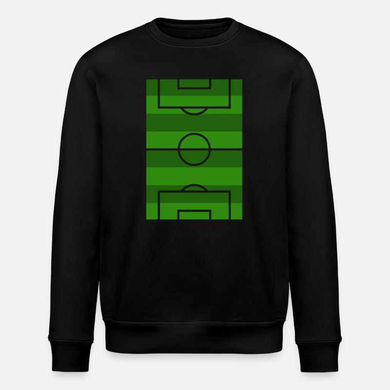 Fußballfeld - Stanley/Stella Unisex Bio-Sweatshirt ROLLER - Schwarz