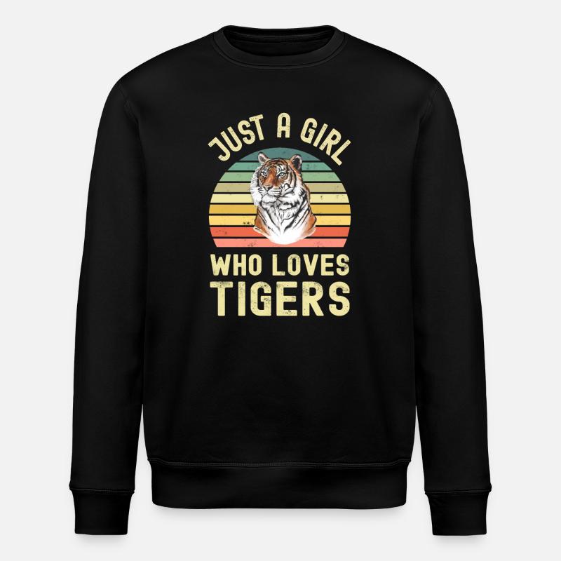 Tigre - Sweat bio ROLLER Stanley/Stella Unisexe - noir