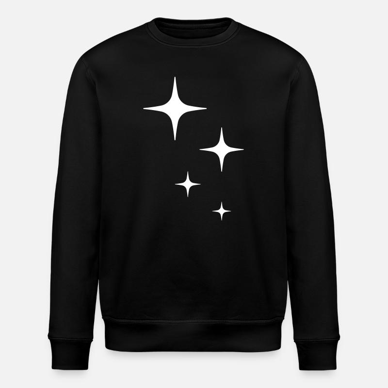 Étoiles scintillantes - Sweat bio ROLLER Stanley/Stella Unisexe - noir