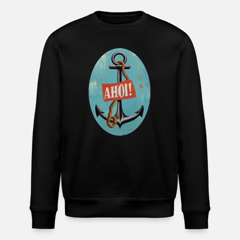Ahoi - Stanley/Stella Unisex Bio-Sweatshirt ROLLER - Schwarz