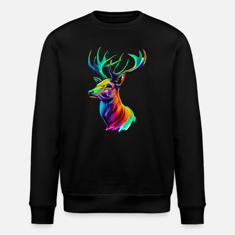 Hirsch - Stanley/Stella Unisex Bio-Sweatshirt ROLLER - Schwarz