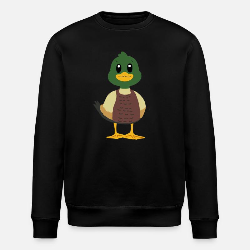 Duck Mallard - Stanley/Stella ROLLER Unisex Organic Sweatshirt - black