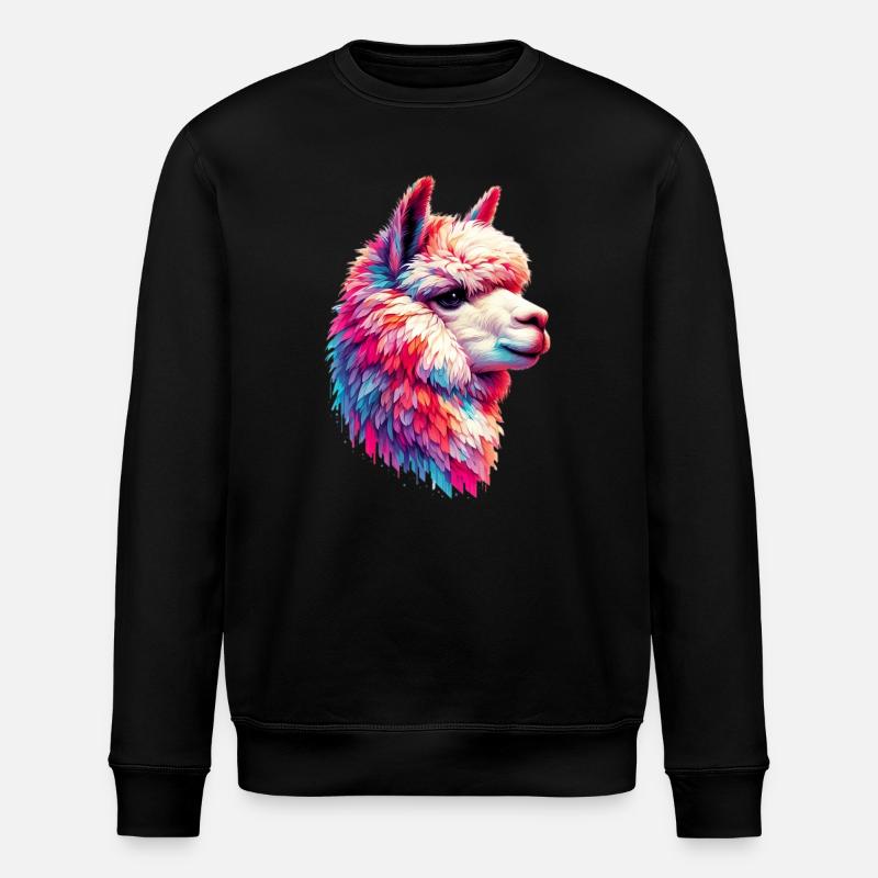 Alpaka - Stanley/Stella Unisex Bio-Sweatshirt ROLLER - Schwarz