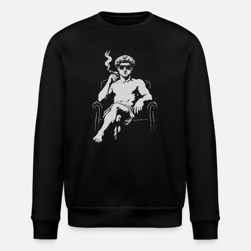 David Michalengelo als Mafia-Ikone - Stanley/Stella Unisex Bio-Sweatshirt ROLLER - Schwarz