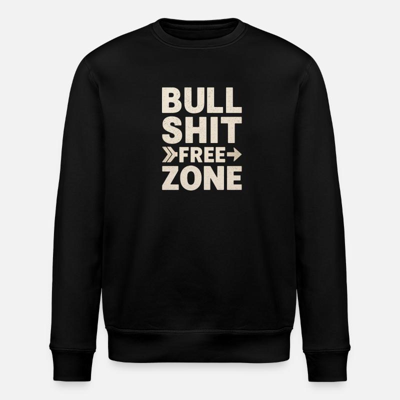 Zone franche de conneries - Sweat bio ROLLER Stanley/Stella Unisexe - noir