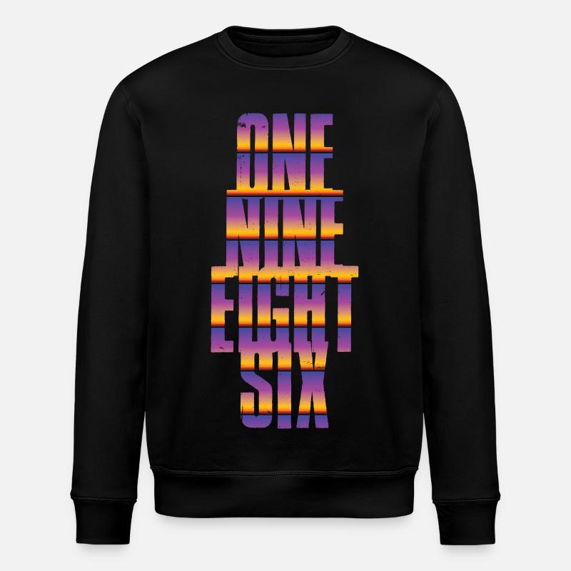 Millésime 1986 - Sweat bio ROLLER Stanley/Stella Unisexe - noir