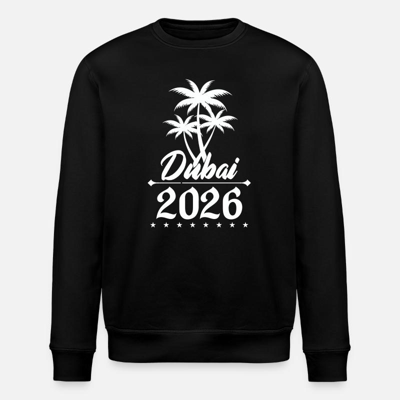 Dubai 2026 Palmen Emblem - Stanley/Stella Unisex Bio-Sweatshirt ROLLER - Schwarz