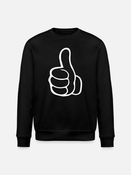 like hand - Stanley/Stella ROLLER Unisex Organic Sweatshirt - black