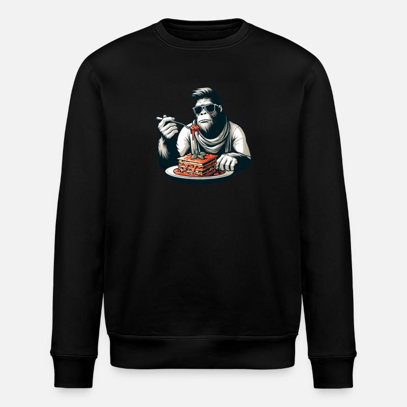 Bigfoot Sasquatch Lasagne Élégant Moderne - Sweat bio ROLLER Stanley/Stella Unisexe - noir