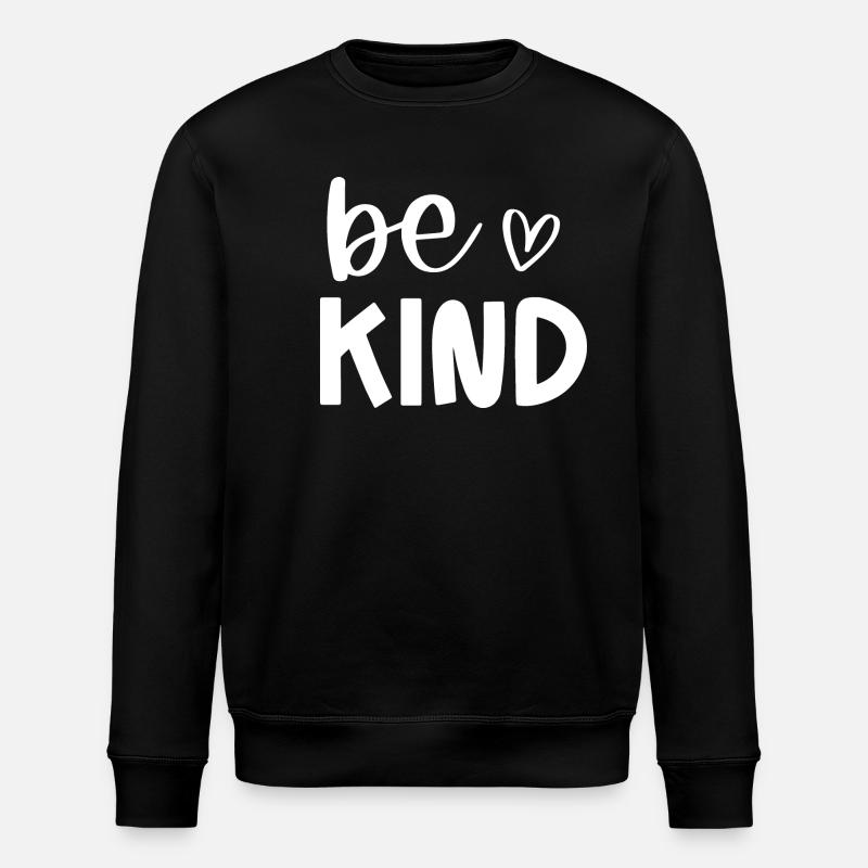 Sei freundlich - Stanley/Stella Unisex Bio-Sweatshirt ROLLER - Schwarz